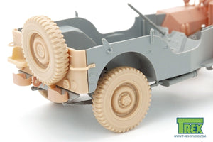 T-Rex Studio TR35055 Willys MB Wheels (Weighted Tire) w/Spare Wheel 1/35 – image 3