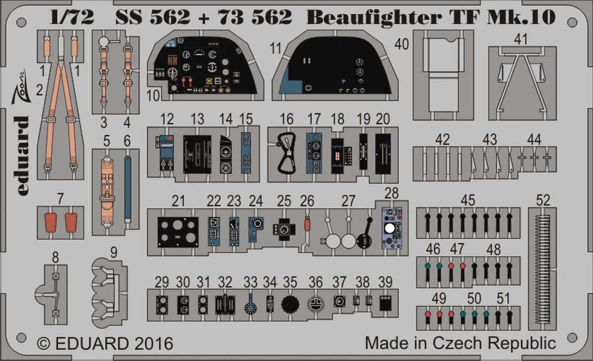 Eduard BIG72116 BEAUFIGHTER TF Mk.10 1/72 AIRFIX – zdjęcie 4