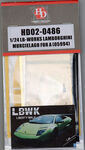 Hobby design HD02-0486 LB-Works Lamborghini Murcielago - PE Set for Aoshima 1/24 – obrázek 2