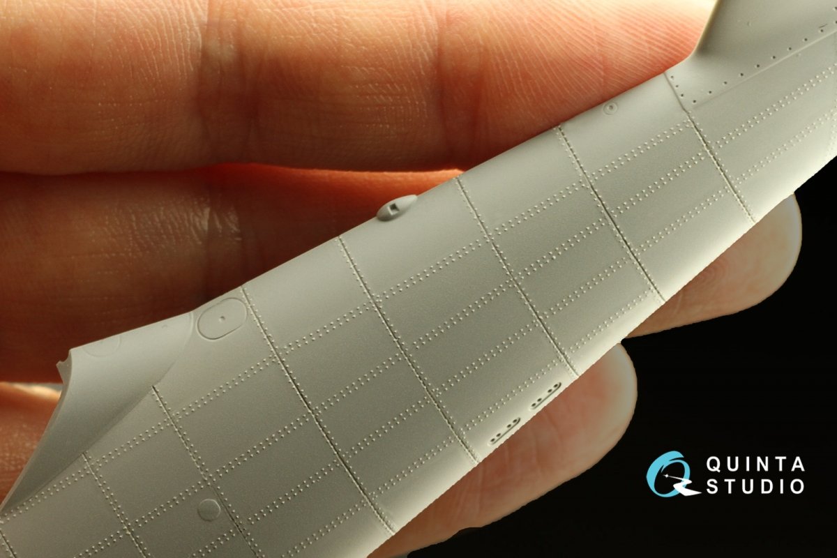 Quinta Studio QRV-023 Double riveting rows (rivet size 0.10 mm, gap 0.4 mm, suits 1/72 scale), White color, total length 6.7 m/22 ft – image 5