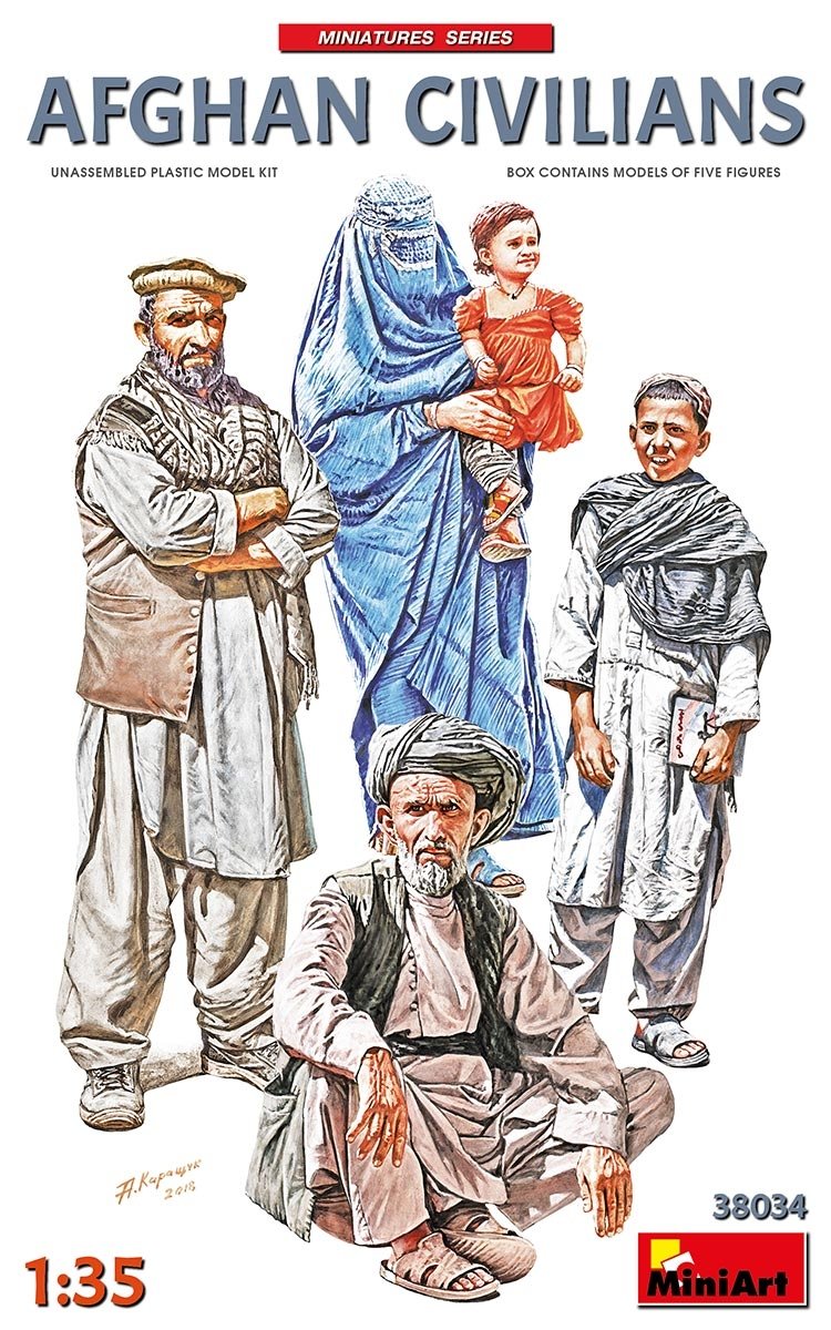 Miniart 38034 AFGHAN CIVILIANS 1/35