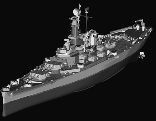 Trumpeter 05760 USS South Dakota BB-57 1/700 – image 7
