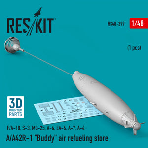 RESKIT RS48-0399 A/A42R-1 &amp;quot;BUDDY&amp;quot; AIR REFUELING STORE (1 PCS) (3D PRINTED) 1/48 – image 2