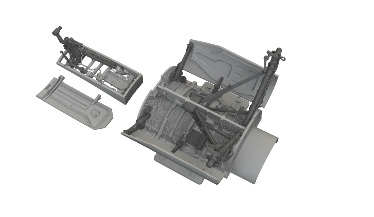 Eduard 6481167 Lockheed Martin F-16 C - Wheel Bays & Legs Standard Tamiya Kits / 3D-Printed 1/48