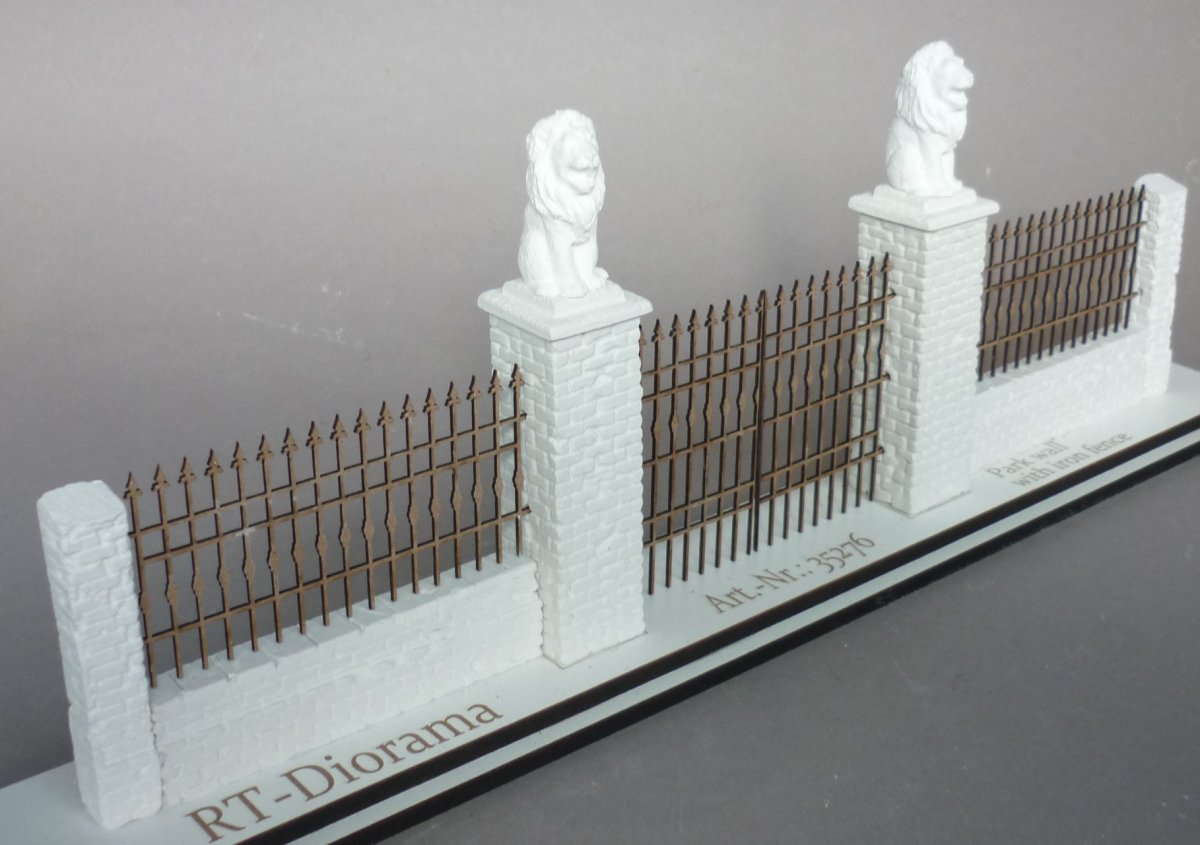 RT-Diorama 35276 Park wall with Fence 1/35 – zdjęcie 4