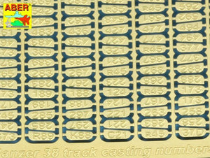 Aber 16053 Panzer 38 track link casting numbers 1/16 – zdjęcie 3