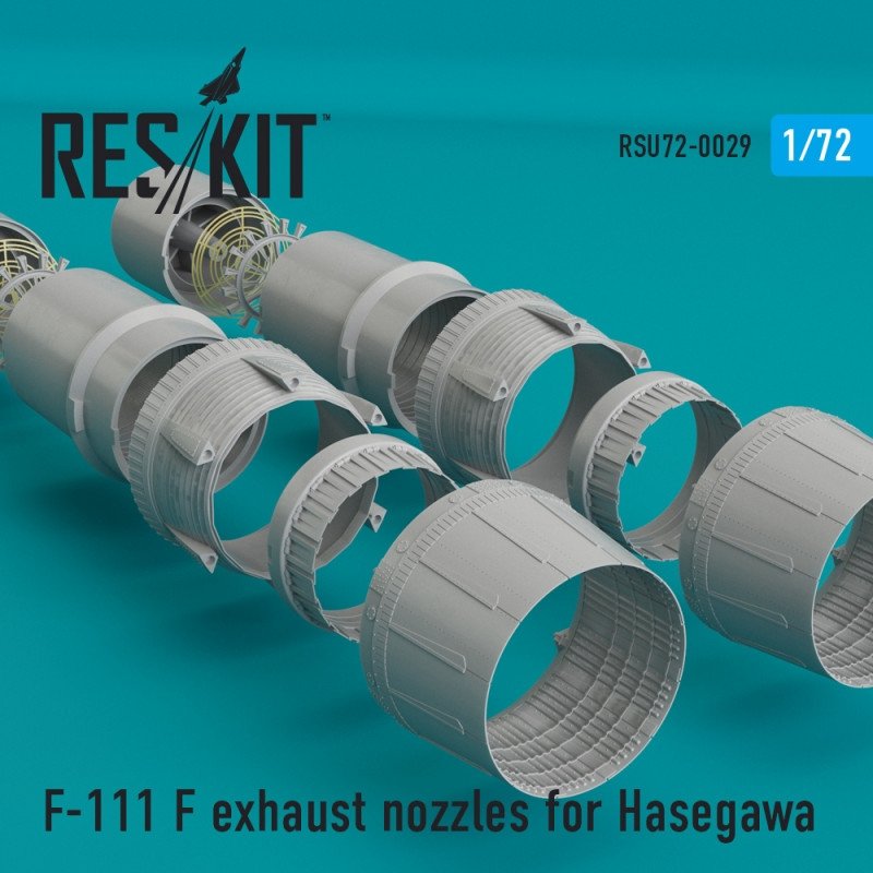 RESKIT RSU72-0029 Buses d'échappement F-111 F pour Hasegawa 1/72
