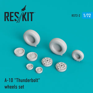 RESKIT RS72-0002 A-10 &amp;quot;THUNDERBOLT&amp;quot; WHEELS SET 1/72