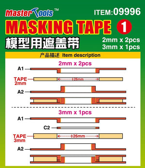 Trumpeter 09998 Masking Tape 20mm, 30mm ( taśmy na szpulkach ) – immagine 4