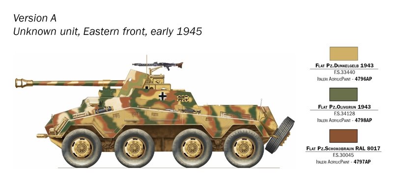 Italeri 7047 Sd. Kfz. 234/4 1/72 – image 4