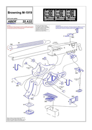 Aber 35A032 Browning M-1919 1/35 – zdjęcie 4