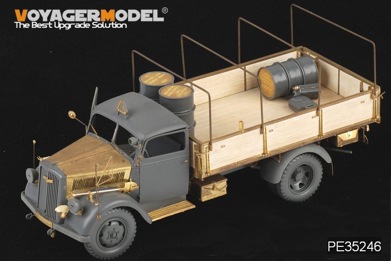 Voyager Model PE35246 WWII German Opel Blitz 3t. 4x2 Cargo Truck /Shallow Cargo Bay (For TAMIYA 35291) 1/35 – zdjęcie 2