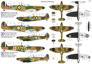 Kovozavody Prostejov KPM0263 Spitfire Mk.Ia „Black &amp;amp; White“ 1/72 – zdjęcie 2