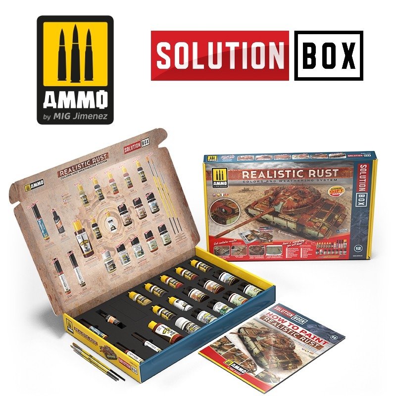 AMMO of Mig Jimenez 7719 SOLUTION BOX - Realistic Rust – image 4