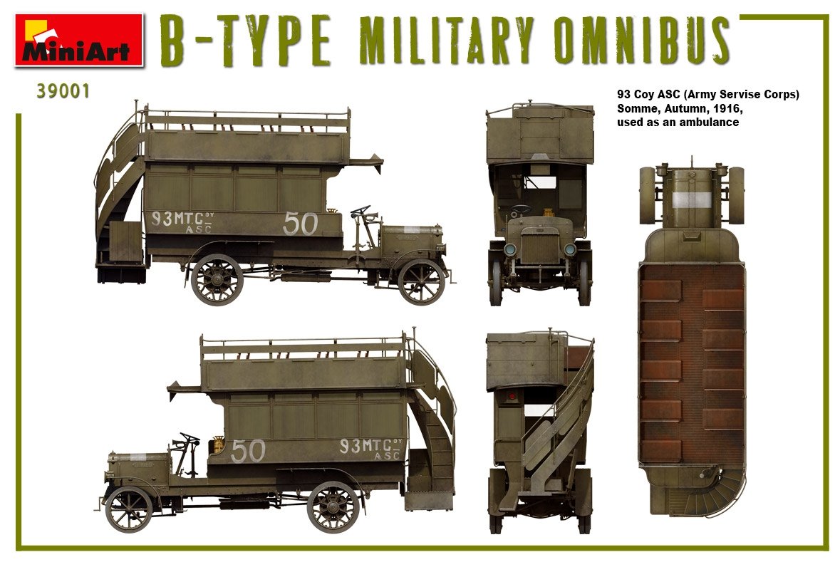 MiniArt 39001 B-TYPE MILITARY OMNIBUS 1/35 – zdjęcie 13