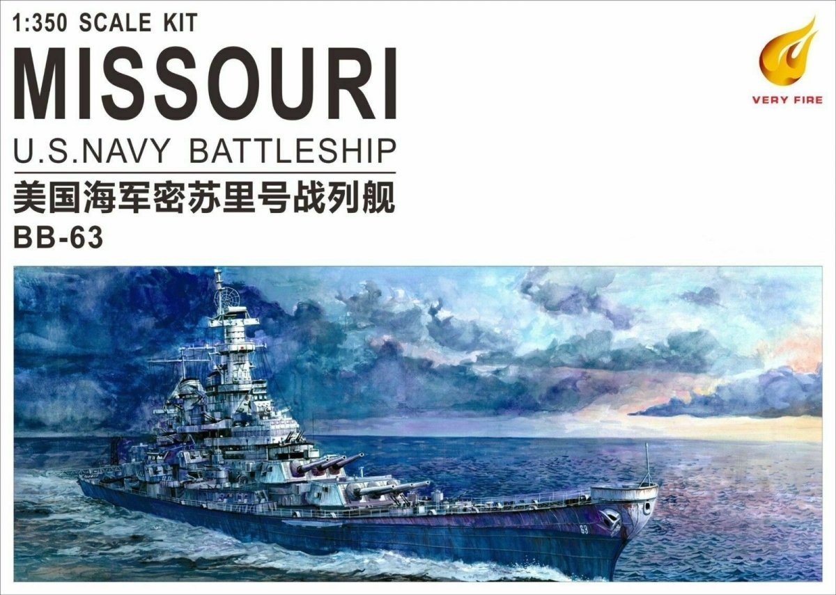 Very Fire VF350909 US Navy Battleship BB-63 Missouri 1/350