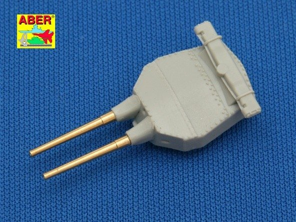 Aber 1/700L-09 Set of 8 pcs 381mm short barrels for turrets with antiblast covers ships Hood 1/700 – image 2