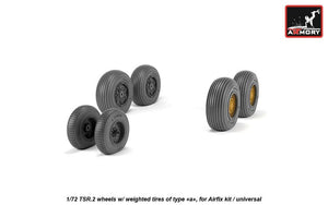 Armory Models AW72414 BAC TSR.2 wheels w/ weighted tires, type “a” (DL) 1/72 – image 4