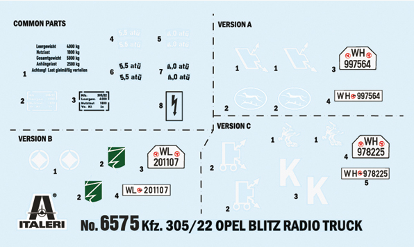 Italeri 6575 Opel Blitz Radio Truck 1/35 – image 2