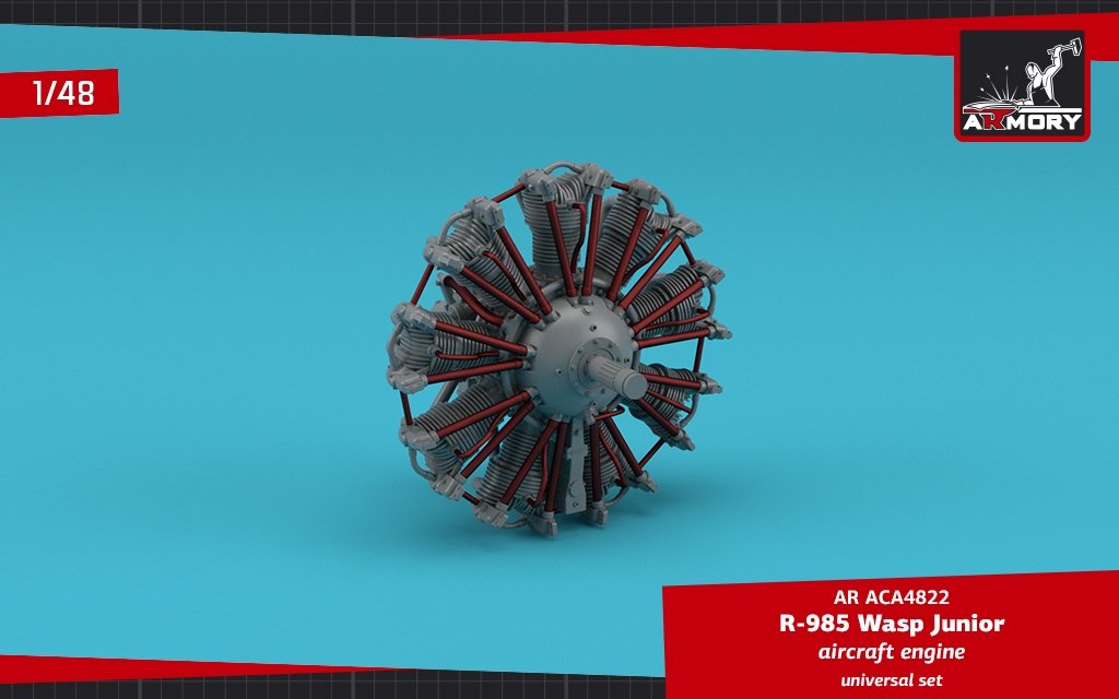 Armory Models ACA4822 R-985 Wasp Junior US aircraft engine 1/48