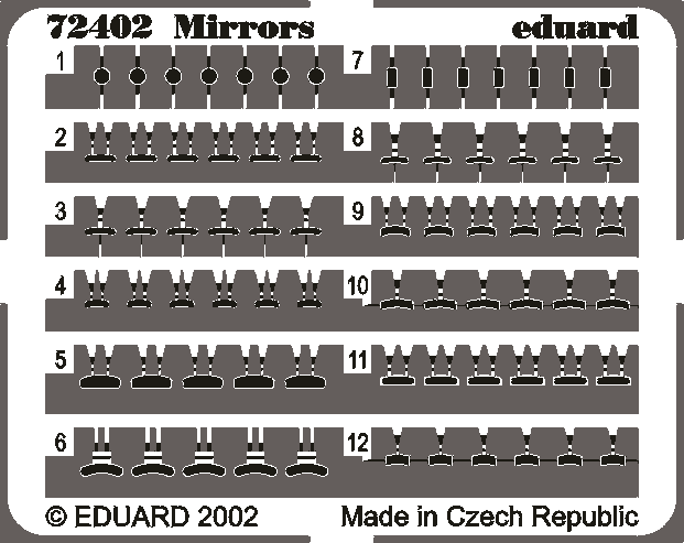 Eduard 72402 Mirrors 1/72
