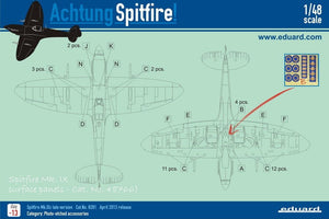 Eduard 48766 Spitfire Mk. IX surface panels 1/48 EDUARD – zdjęcie 3