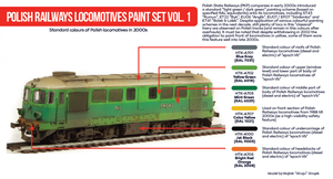 Hataka HTK-AS40 Polish Railways locomotives paint set vol. 1 – image 2