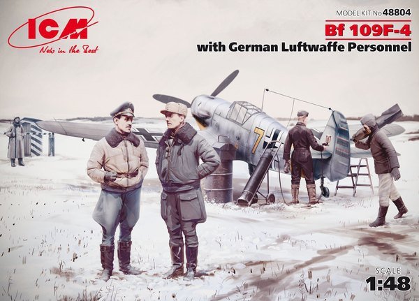 ICM 48804 Bf 109F-4 avec personnel de la Luftwaffe allemande (1/48)