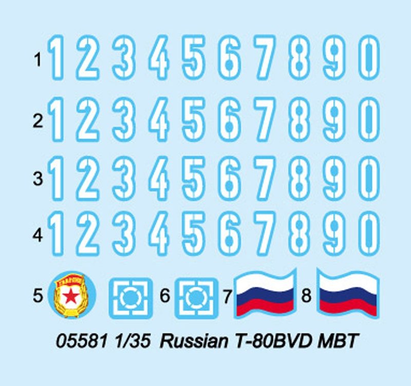Trumpeter 05581 Russian T-80BVD MBT 1/35 – image 4