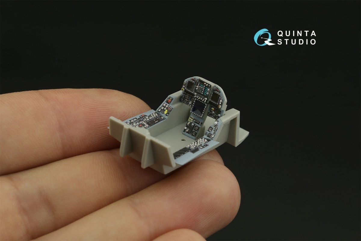 Quinta Studio QDS-48278 F/A-18А++ 3D-Printed &amp;amp; colored Interior on decal paper (HobbyBoss)(Small version) 1/48 – image 10