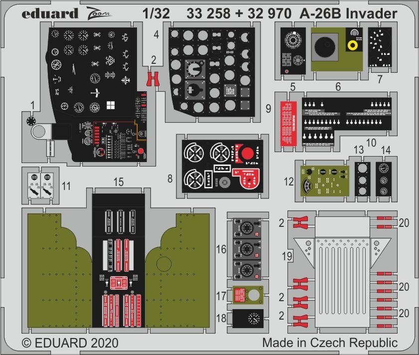 Eduard BIG33119 A-26B Invader part I 1/32 HOBBY BOSS – zdjęcie 2