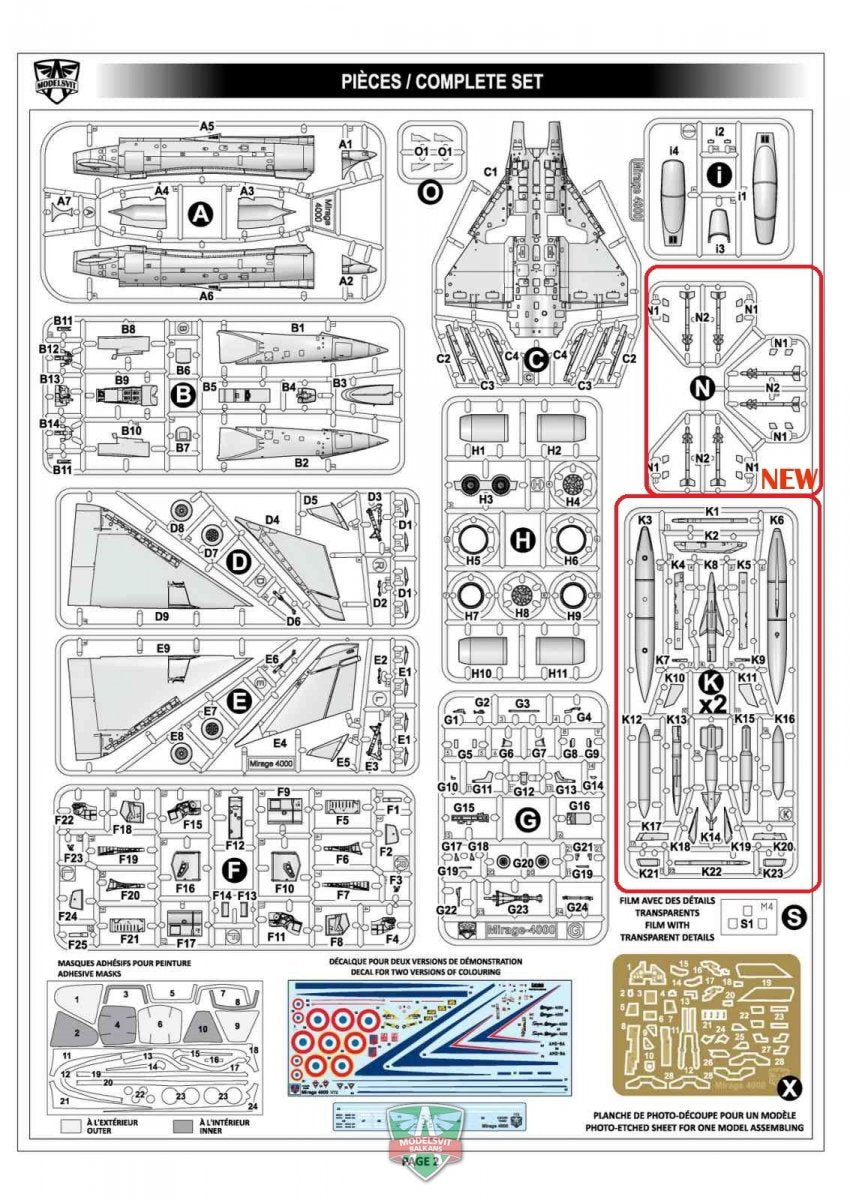 Modelsvit 72053 Mirage 4000 (upgraded version) 1/72 – Bild 5