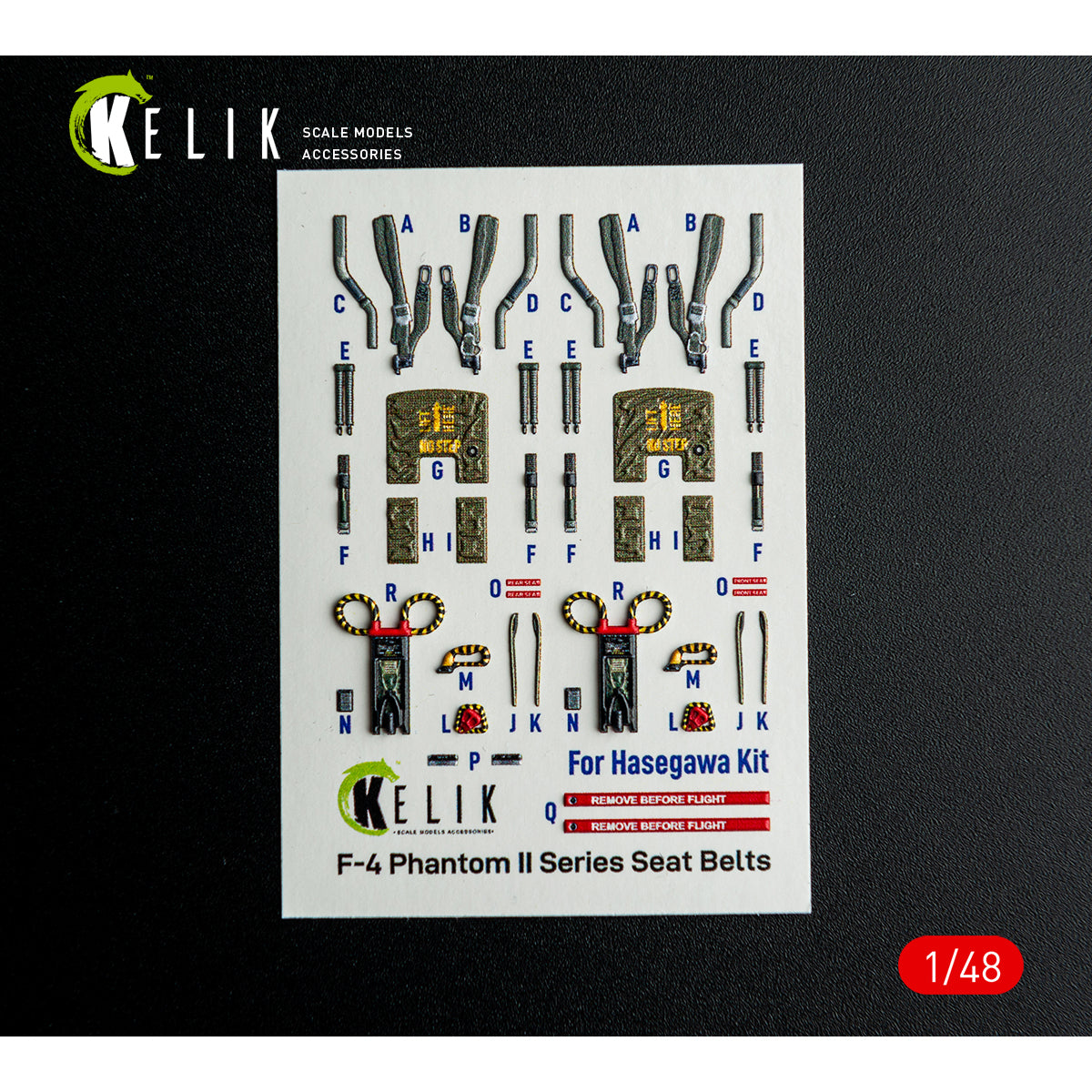 KELIK K48148 F-4E - interior 3D decals for Hasegawa kit 1/48 – image 2