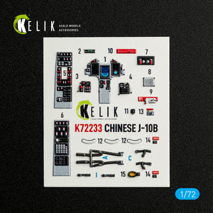KELIK K72233 Chinese1-10B - interior 3D decals for Trumpeter kit 1/72 – immagine 2