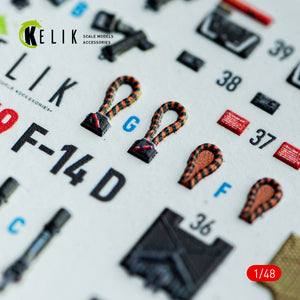 KELIK K48159 F-140 - interior 3D decals for GWH kit 1/48 – Bild 3