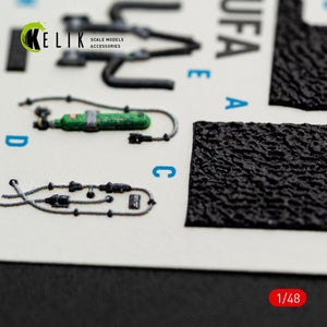 KELIK K48169 F-16I SUFA - interior 30 decals for GWH kit 1/48 – obrázek 3