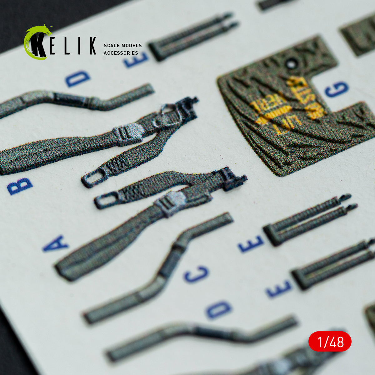 KELIK K48148 F-4E - interior 3D decals for Hasegawa kit 1/48 – image 4