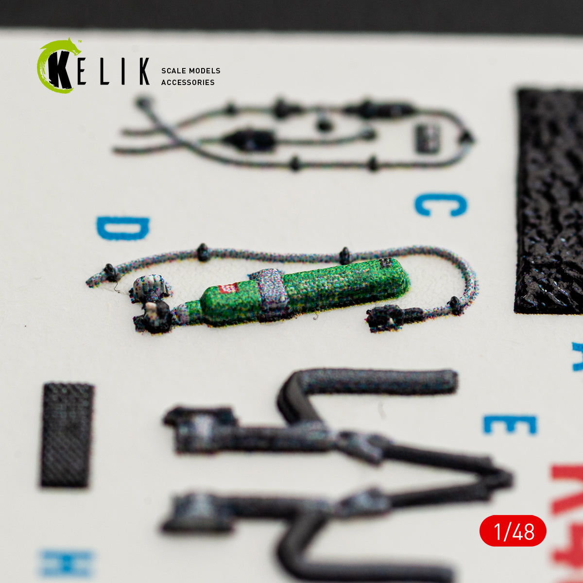 KELIK K48169 F-16I SUFA - interior 30 decals for GWH kit 1/48 – obrázek 5