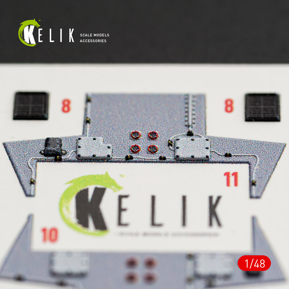 KELIK K48169 F-16I SUFA - interior 30 decals for GWH kit 1/48 – obrázek 7