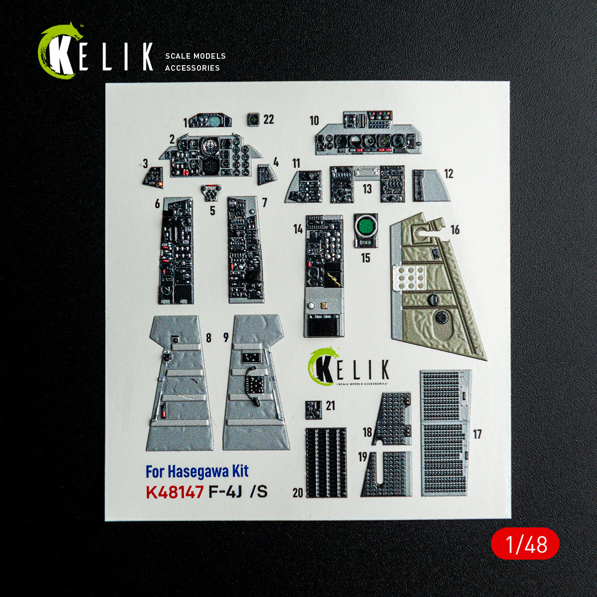 KELIK K48147 F-41/S - interior 30 decals for Hasegawa kit 1/48 – immagine 5