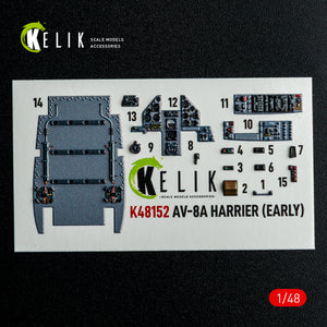 KELIK K48152 AV-8A HARRIER (Early) -interior 3D decals for Kinetic kit 1/48 – image 9