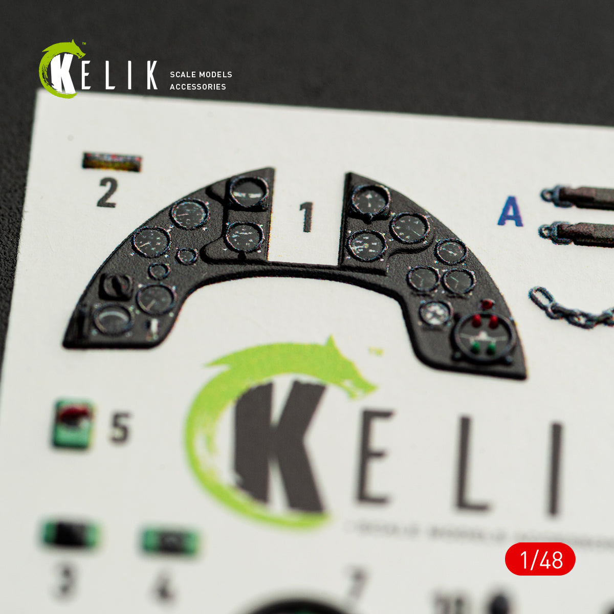 KELIK K48163 MC.200 - interior 3D decals for Italeri kit 1/48 – obrázek 3