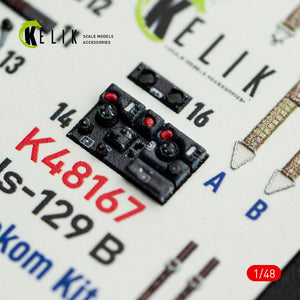 KELIK K48167 Hs-129 B - interior 3D decals for Takom kit 1/48 – imagen 3
