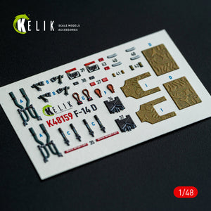 KELIK K48159 F-140 - interior 3D decals for GWH kit 1/48 – Bild 9