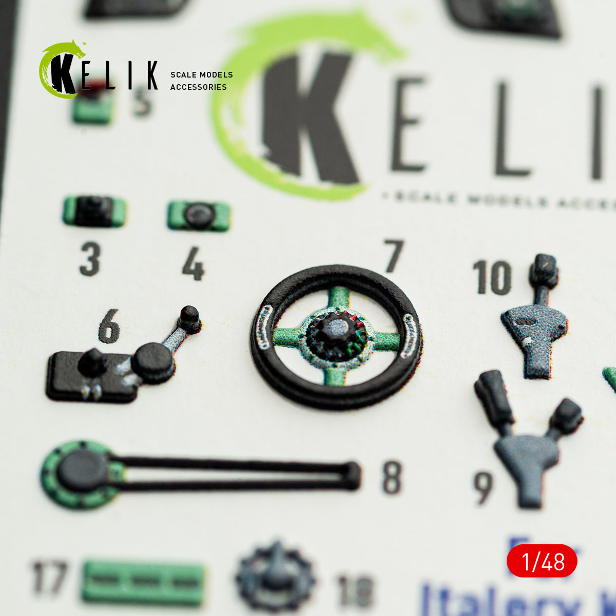 KELIK K48163 MC.200 - interior 3D decals for Italeri kit 1/48 – obrázek 4