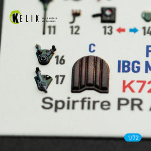 KELIK K72237 Spitfire PR A/B/E Types - interior 3D decals for IBG Models kit 1/72 – zdjęcie 4