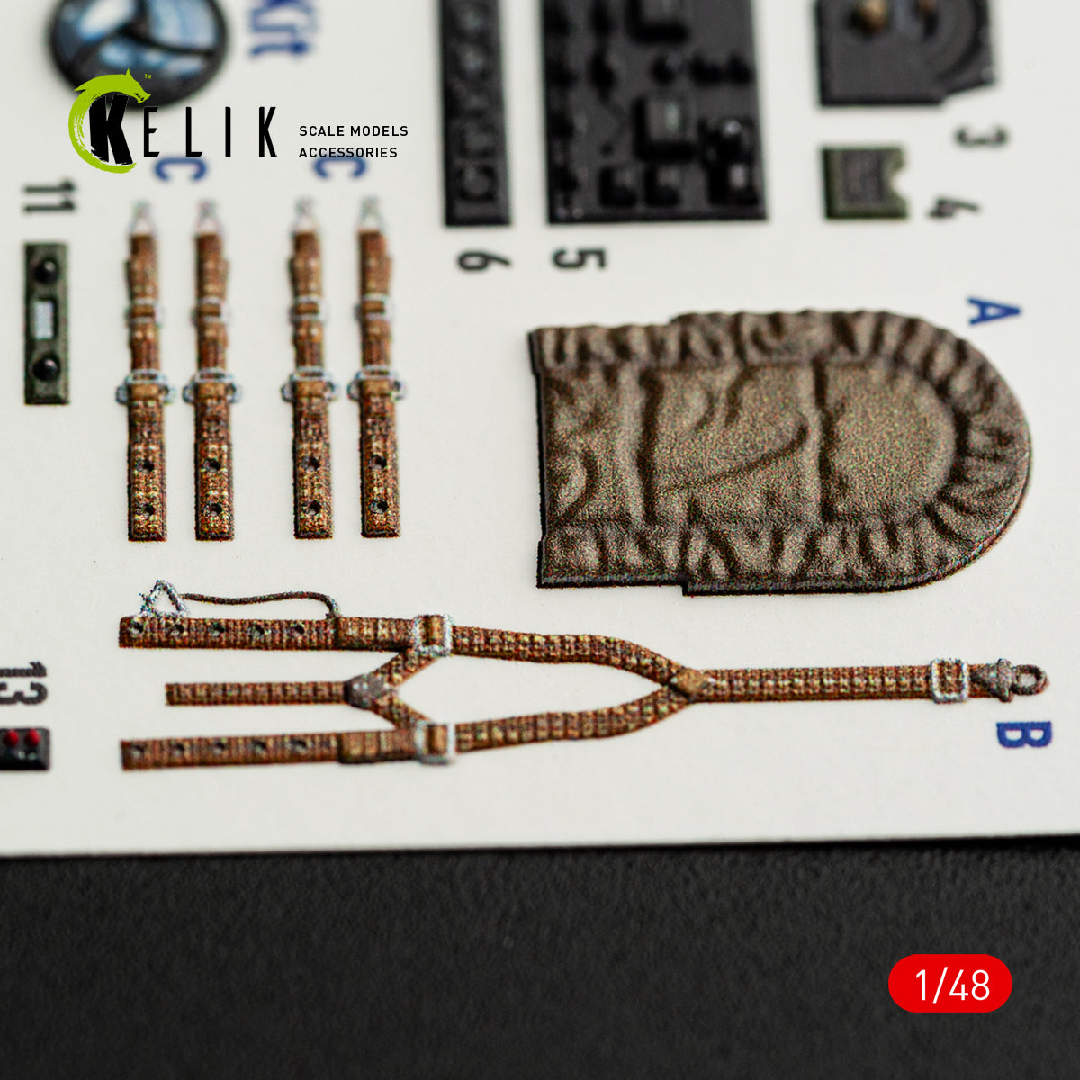 KELIK K48165 Westland Lysander Mk.III - interior 3D decals for Eduard kit 1/48 – obrázek 5