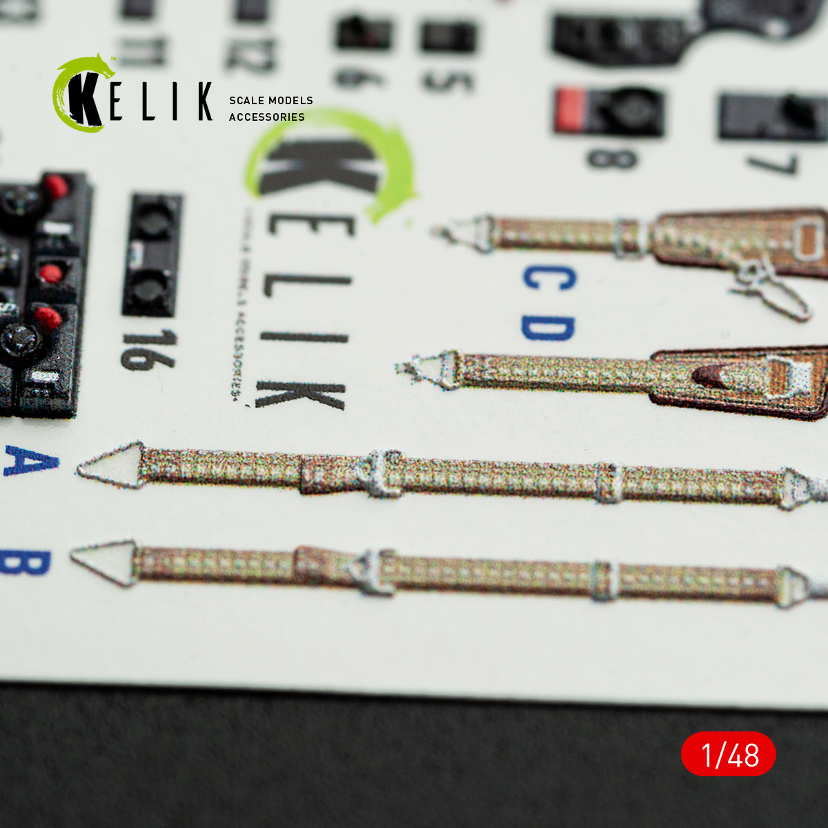 KELIK K48167 Hs-129 B - interior 3D decals for Takom kit 1/48 – imagen 5