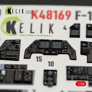 KELIK K48169 F-16I SUFA - interior 30 decals for GWH kit 1/48 – obrázek 10