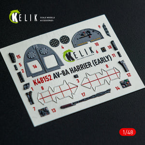 KELIK K48152 AV-8A HARRIER (Early) -interior 3D decals for Kinetic kit 1/48 – image 12